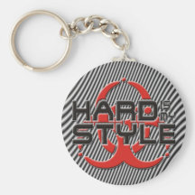 hard Is my style - hardstyle stripes Keychain