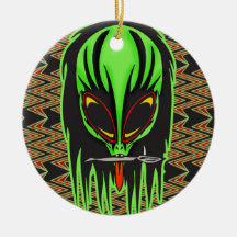 Hard Rock Alien Band Member Christmas Ornament