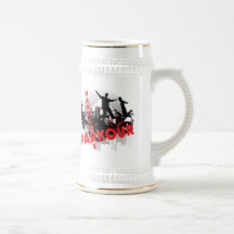Hardcore Parkour Grunge City Coffee Mugs