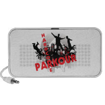 Hardcore Parkour Grunge City Laptop Speaker