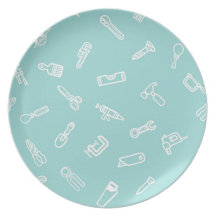 Hardware background party plates
