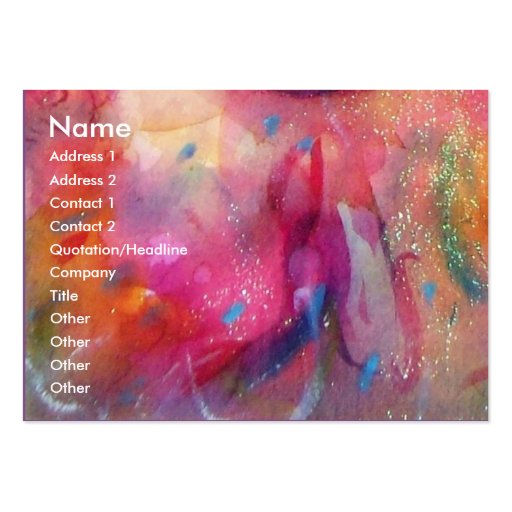 HARLEQUIN AND COLUMBINE Music,Decor,Theatre Artist Business Cards