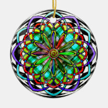 Harlequin Plaid No. 1 (Personalised Ornament)