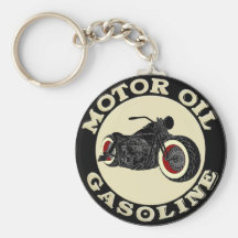 Harley Davidson - Bobber - Motor Oil - Gasoline Schlüsselanhänger