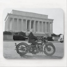 Harley Davidson Motorcycle - First Woman Mouse Pad