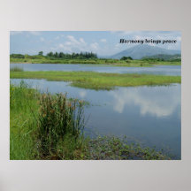 Harmony brings peace print