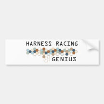 Harness Racing Genius Bumper Stickers