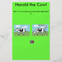 Harold the Cow Fliers Full Color Flyer