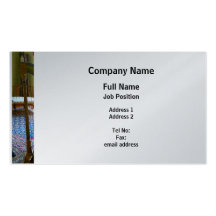 Harp in Living Room - Platinum Finish Business Card Template