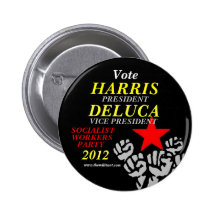 Harris-DeLuca 2012 Pinback Button