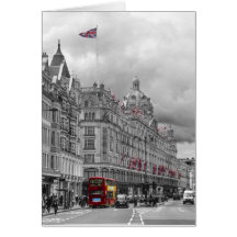 Harrods of Knightsbridge bw hdr Card