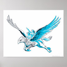 Harry and Hermione on a Hippogriff Posters