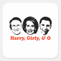 Harry, Girly, and O red Stickers