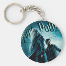 Harry Potter and Dumbledore on rocks 1 Key Chains