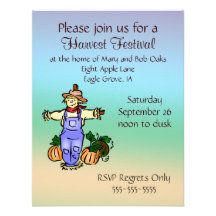 Harvest Festival / Autumn Invitations