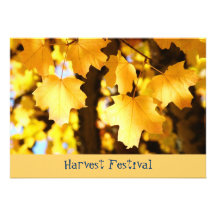 Harvest Festival! Invitations Fall Events School
