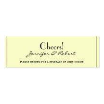 Harvest Gold Celtic Knot Wedding Drink Tickets Business Card Template