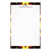Harvest Kaleidoscope Thanksgiving Stationery Design