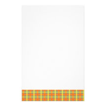 Harvest Plaid Stationery Design
