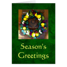 Harvest Wreath Card template