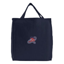 Hat and Boa embroidered bags