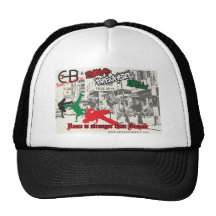 Hat with CBC poster by Chantal Parratt
