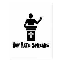 Hate From The Pulpit Post Cards