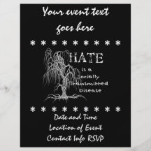 Hate is an STD Flyer Design