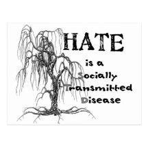 Hate is an STD Postcards