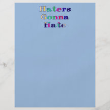 Haters Gonna Hate Personalized Flyer