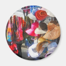 Hats and Purses at Street Fair Refrigerator Magnets