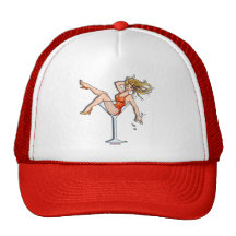 Hats, Caps - Girl in a Martini Glass, Olivia