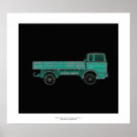 Hauliers movers transport vintage toy truck photo print