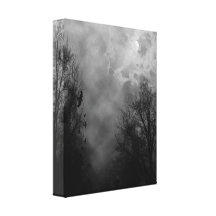 Haunted Halloween Sky Wrapped Canvas Canvas Prints