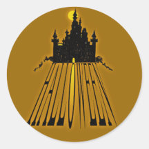 Haunted Halloween Sticker