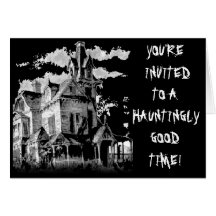 HAUNTED HOUSE GREETING CARD