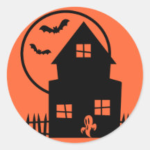 Haunted House Halloween Stickers