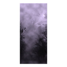 Haunted Sky Purple Mist Rack Card Template