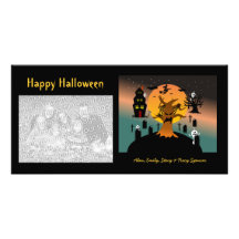 Haunted Tree Halloween Photo Cards
