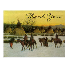 Hauser's Sioux Camp at Wounded Knee Post Card