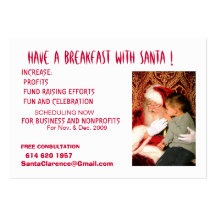 Have A Breakfast with Santa Business Card