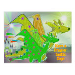 Have a Dragontastic Day Cute Dragons Postcard