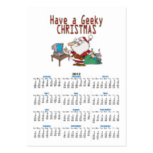 have a geeky christmas santa computer tech business card templates