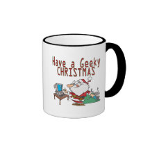 have a geeky christmas santa computer tech coffee mugs