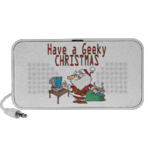 have a geeky christmas santa computer tech travel speaker