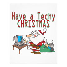 have a techy christmas computer geek santa announcement