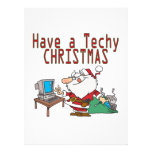 have a techy christmas computer geek santa custom announcement