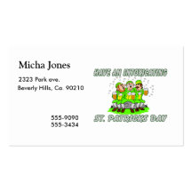 Have An Intoxicating St. Patrick's Day Business Card Template