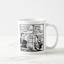Having Children Funny Retro Mug Humour