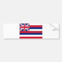 Hawaii Flag Bumper Sticker